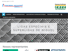 Tablet Screenshot of nickelalloys.com.br